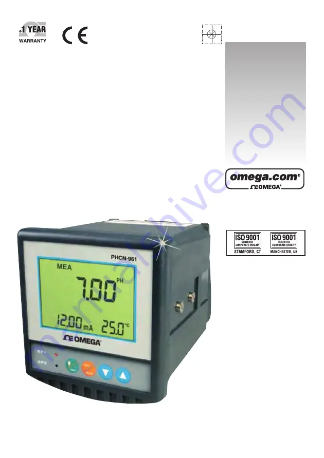 Omega PHCN-961 Скачать руководство пользователя страница 1