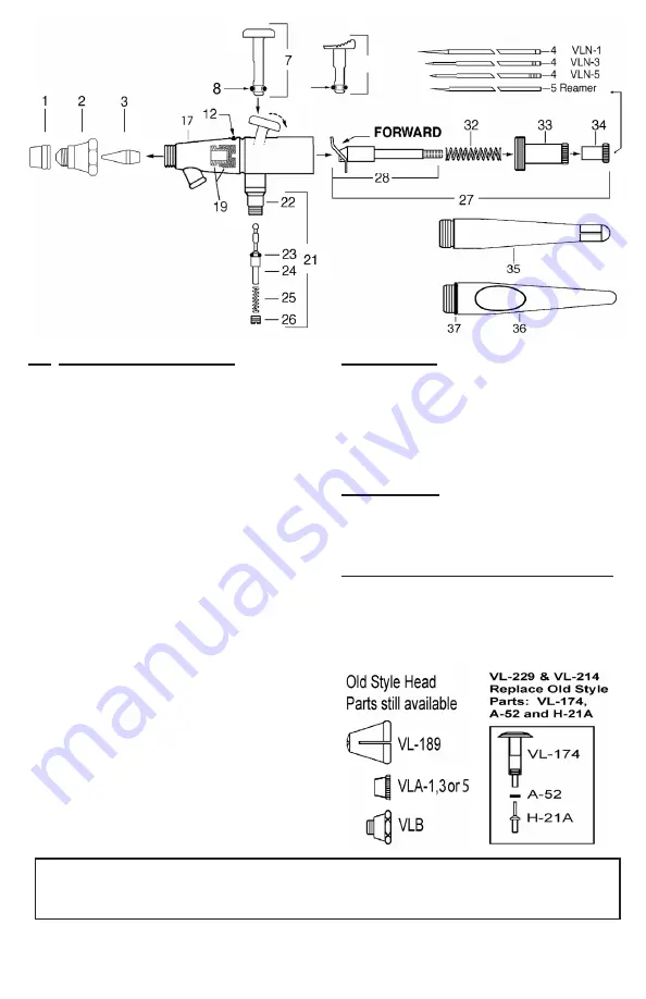 paasche VL Series Instructions And Parts Download Page 3