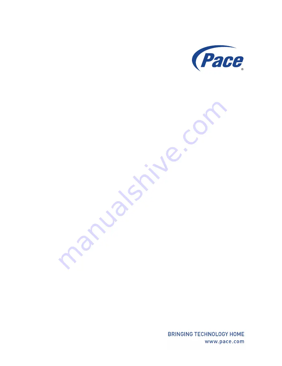 Pace 405 User Manual Download Page 1