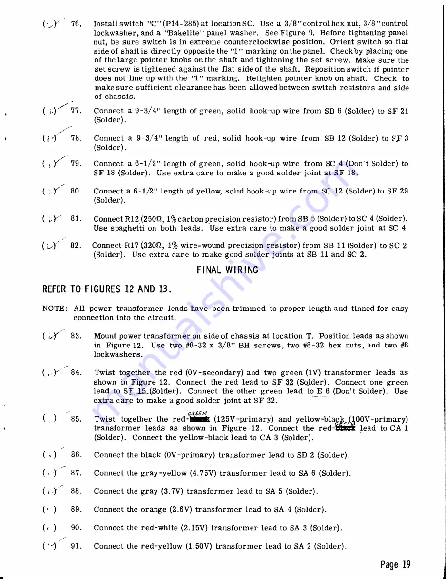 paco T-65 Assembly And Operating Manual Download Page 21