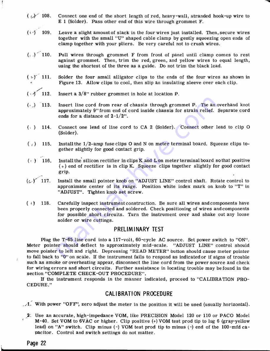 paco T-65 Assembly And Operating Manual Download Page 24