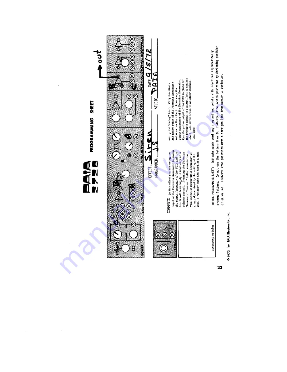 Paia 2720 User Manual Download Page 23