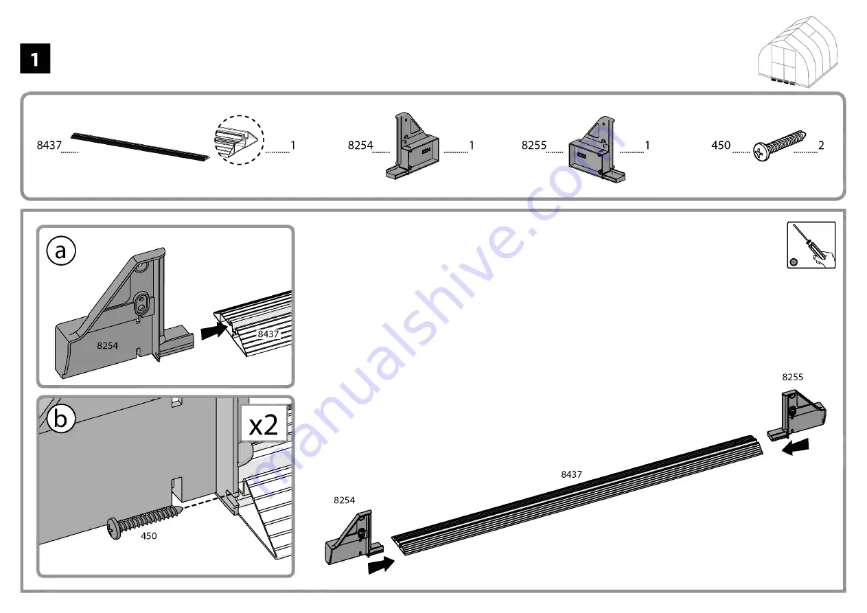 Palram Bella 8'x8'- TwinWall Glazing Assembly Instructions Manual Download Page 10