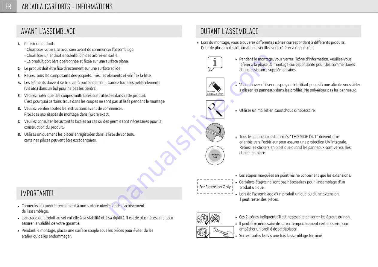 Palram canopia ARCADIA Series How To Assemble Download Page 14