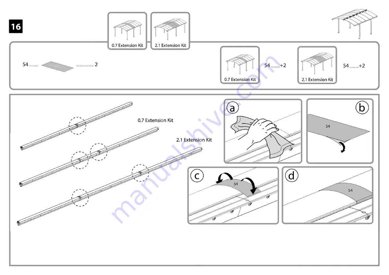 Palram canopia ARCADIA Series How To Assemble Download Page 48