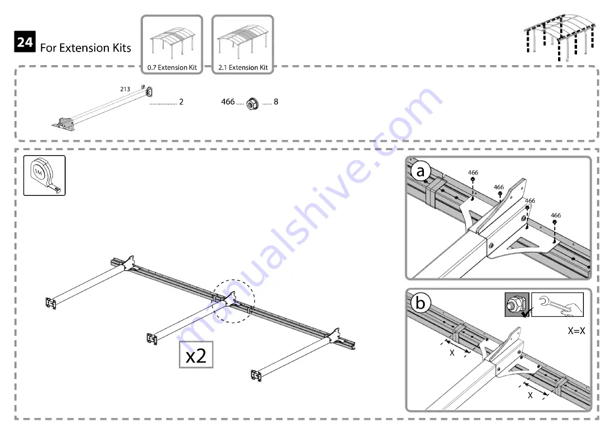 Palram canopia ARCADIA Series How To Assemble Download Page 56