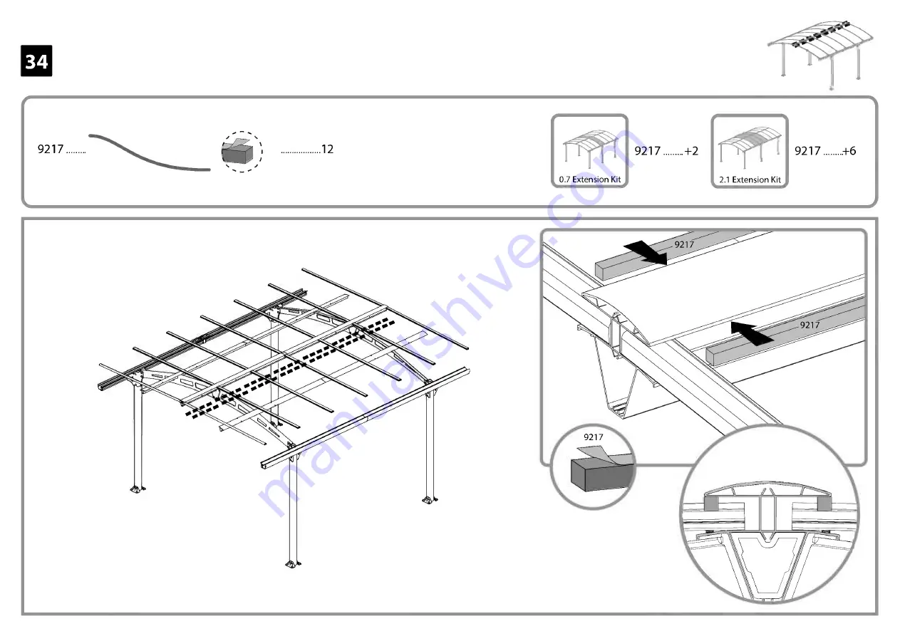 Palram canopia ARCADIA Series How To Assemble Download Page 66