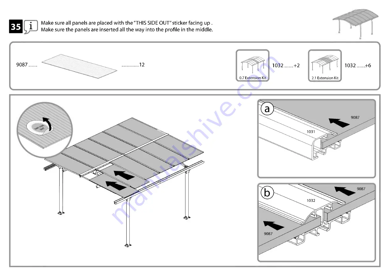 Palram canopia ARCADIA Series How To Assemble Download Page 67