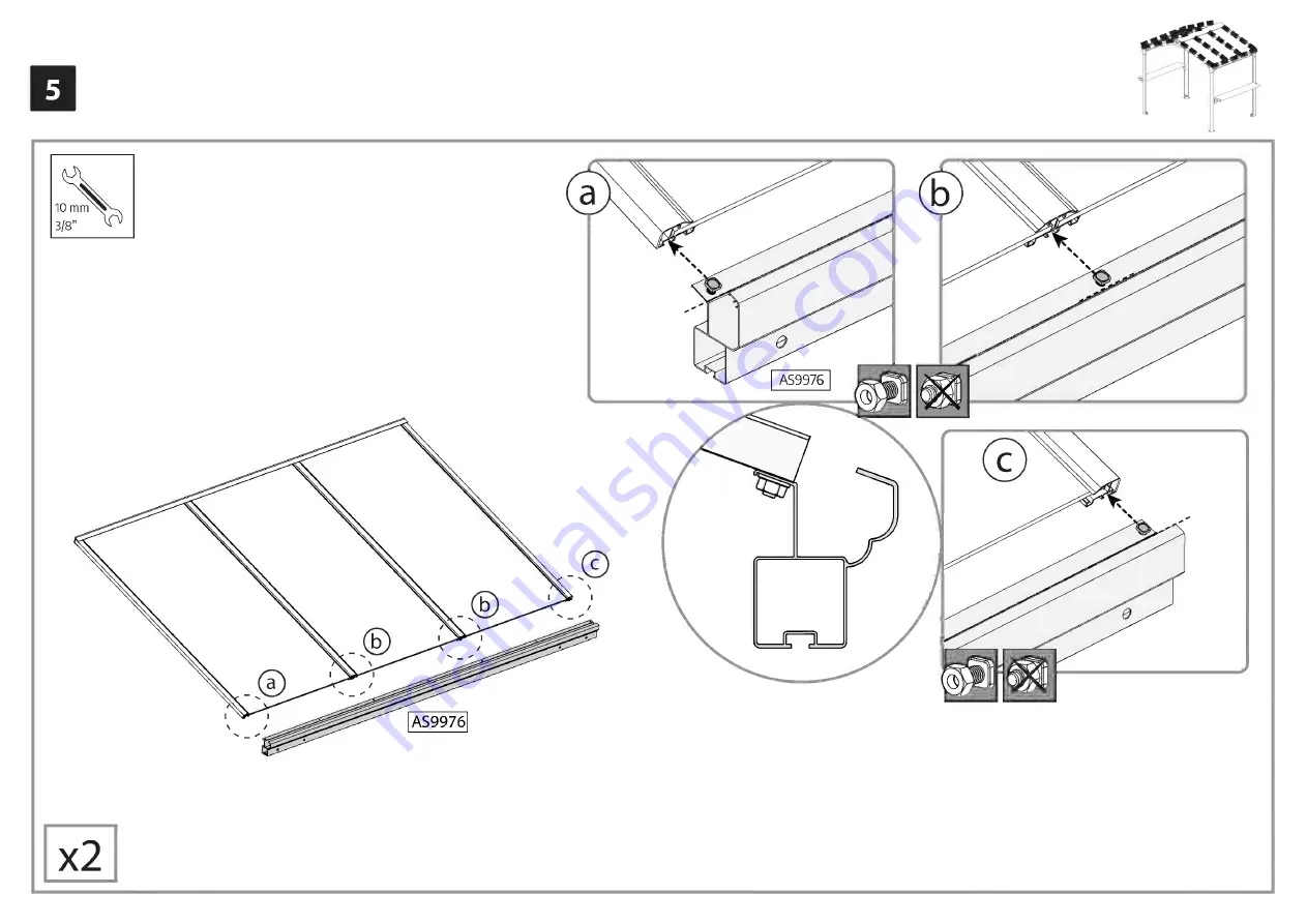 Palram CANOPIA AUSTIN 24x18/1.8x2.4 How To Assemble Download Page 32