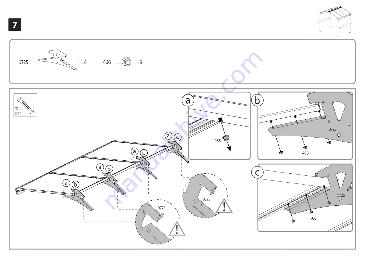 Palram CANOPIA AUSTIN 24x18/1.8x2.4 How To Assemble Download Page 34