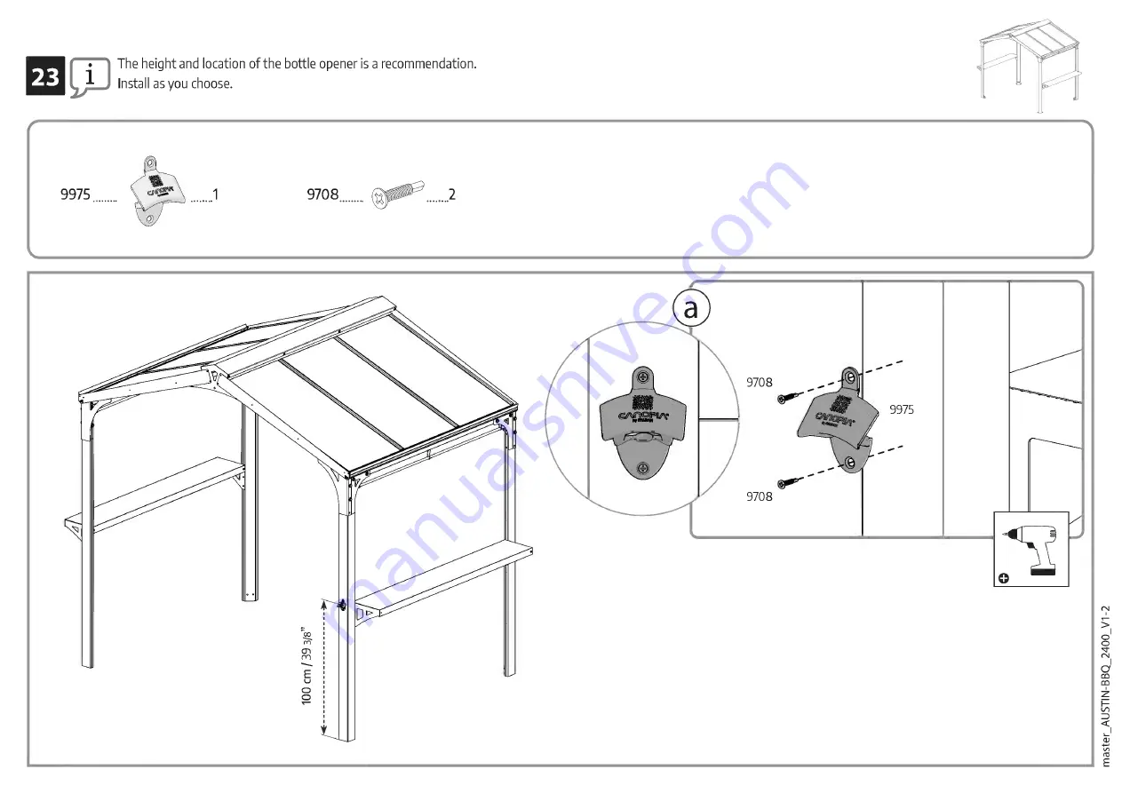 Palram CANOPIA AUSTIN 24x18/1.8x2.4 Скачать руководство пользователя страница 50