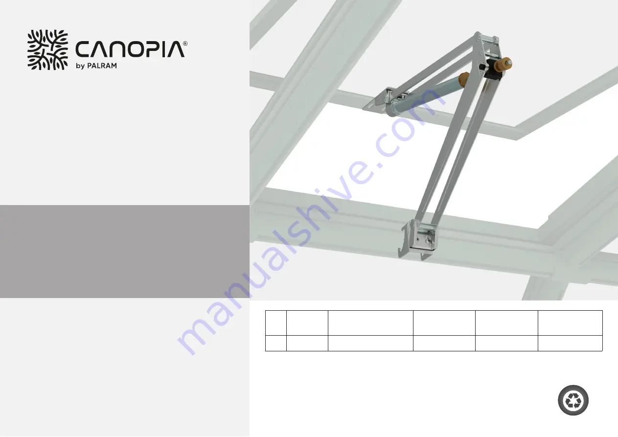 Palram CANOPIA AUTOMATIC VENT OPENER Скачать руководство пользователя страница 1