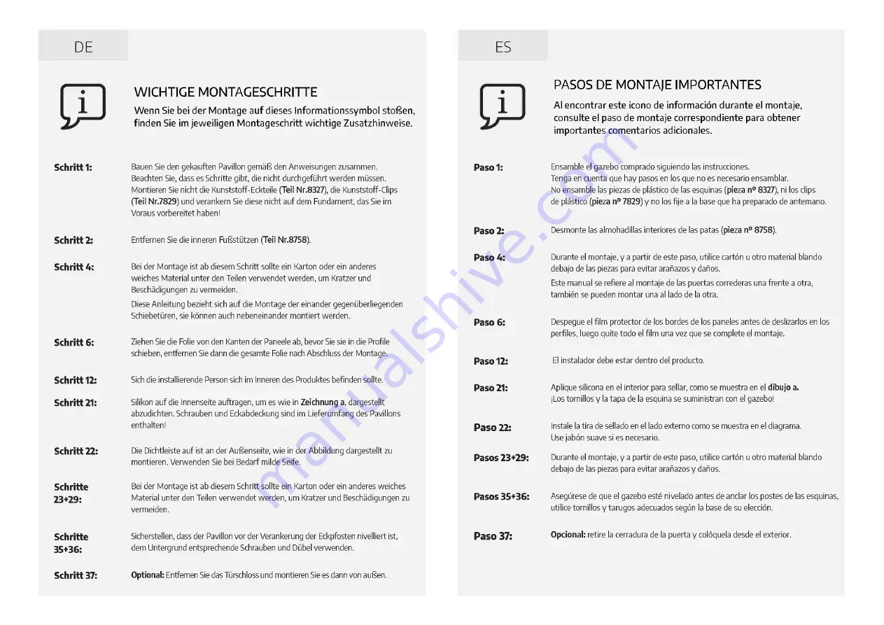 Palram CANOPIA LEDRO HG9191 How To Assemble Download Page 21