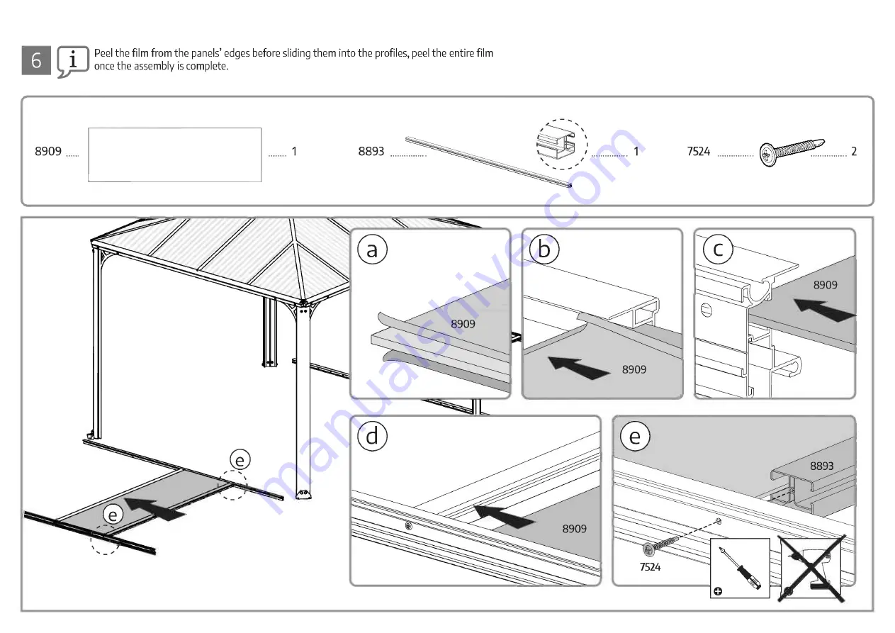 Palram CANOPIA LEDRO HG9191 How To Assemble Download Page 33