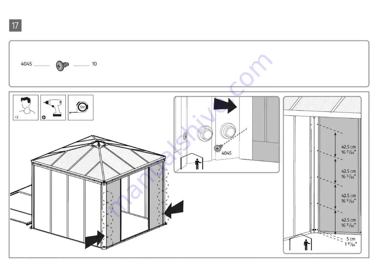 Palram CANOPIA LEDRO HG9191 How To Assemble Download Page 44