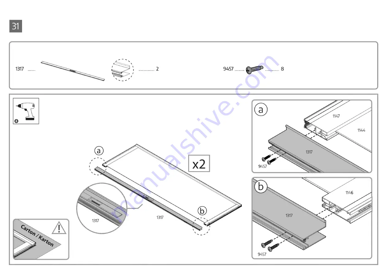 Palram CANOPIA LEDRO HG9191 How To Assemble Download Page 58