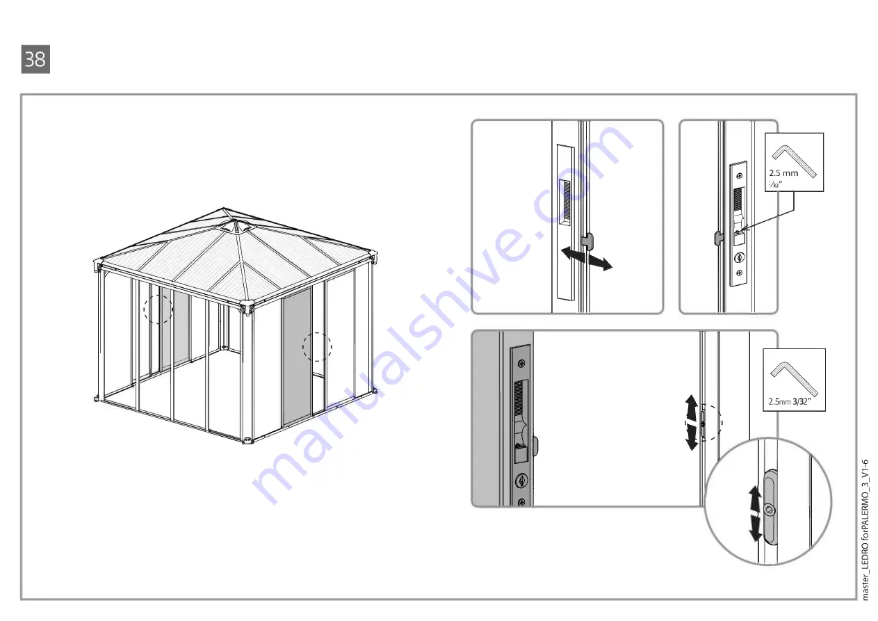 Palram CANOPIA LEDRO HG9191 How To Assemble Download Page 65