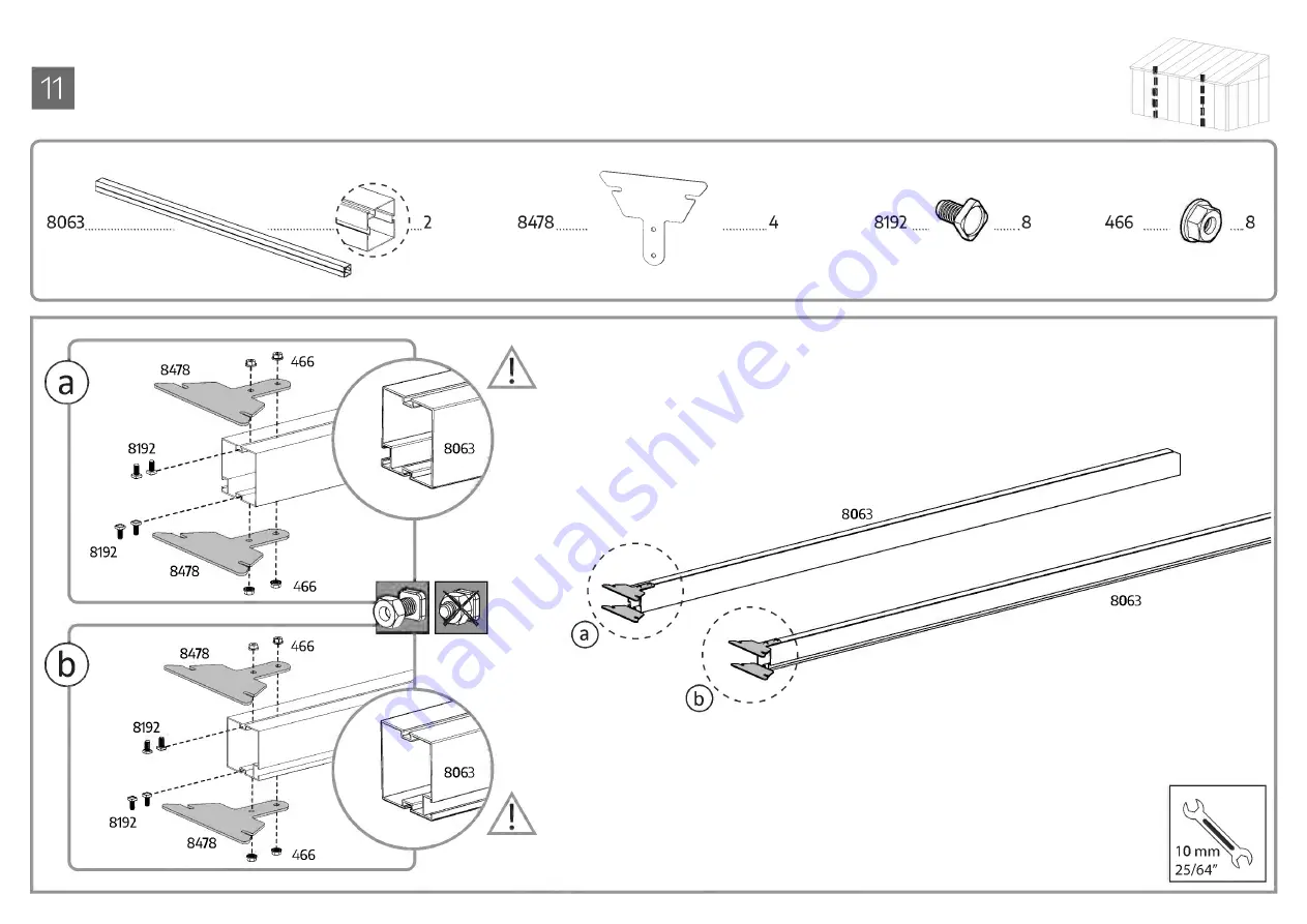 Palram CANOPIA SANREMO 10x18/3x5.46 Скачать руководство пользователя страница 62