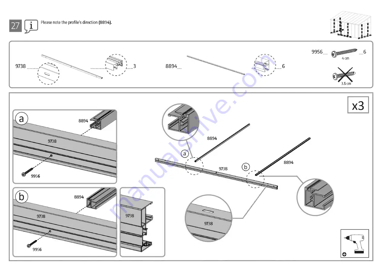 Palram CANOPIA SANREMO 10x18/3x5.46 How To Assemble Download Page 78