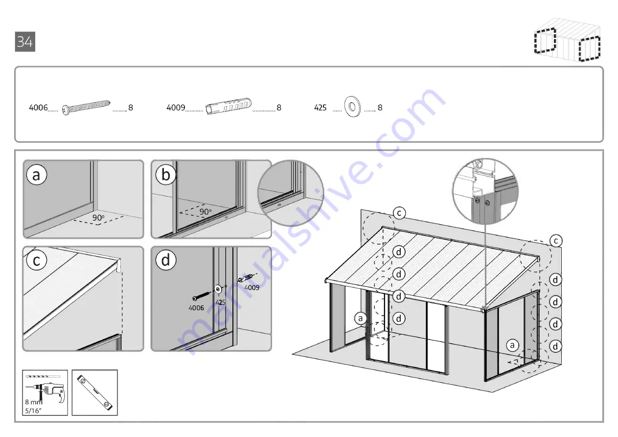 Palram CANOPIA SANREMO 10x18/3x5.46 Скачать руководство пользователя страница 85