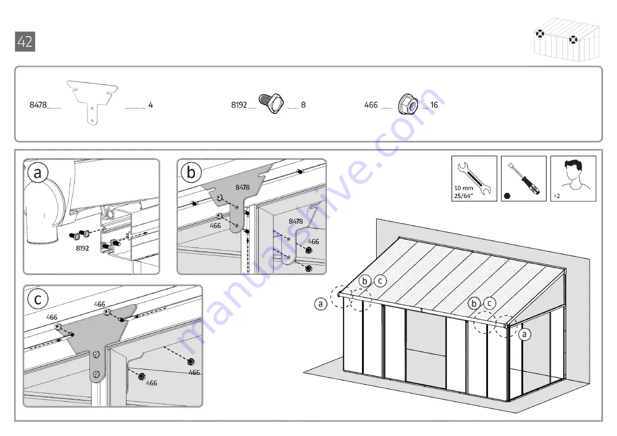 Palram CANOPIA SANREMO 10x18/3x5.46 How To Assemble Download Page 93