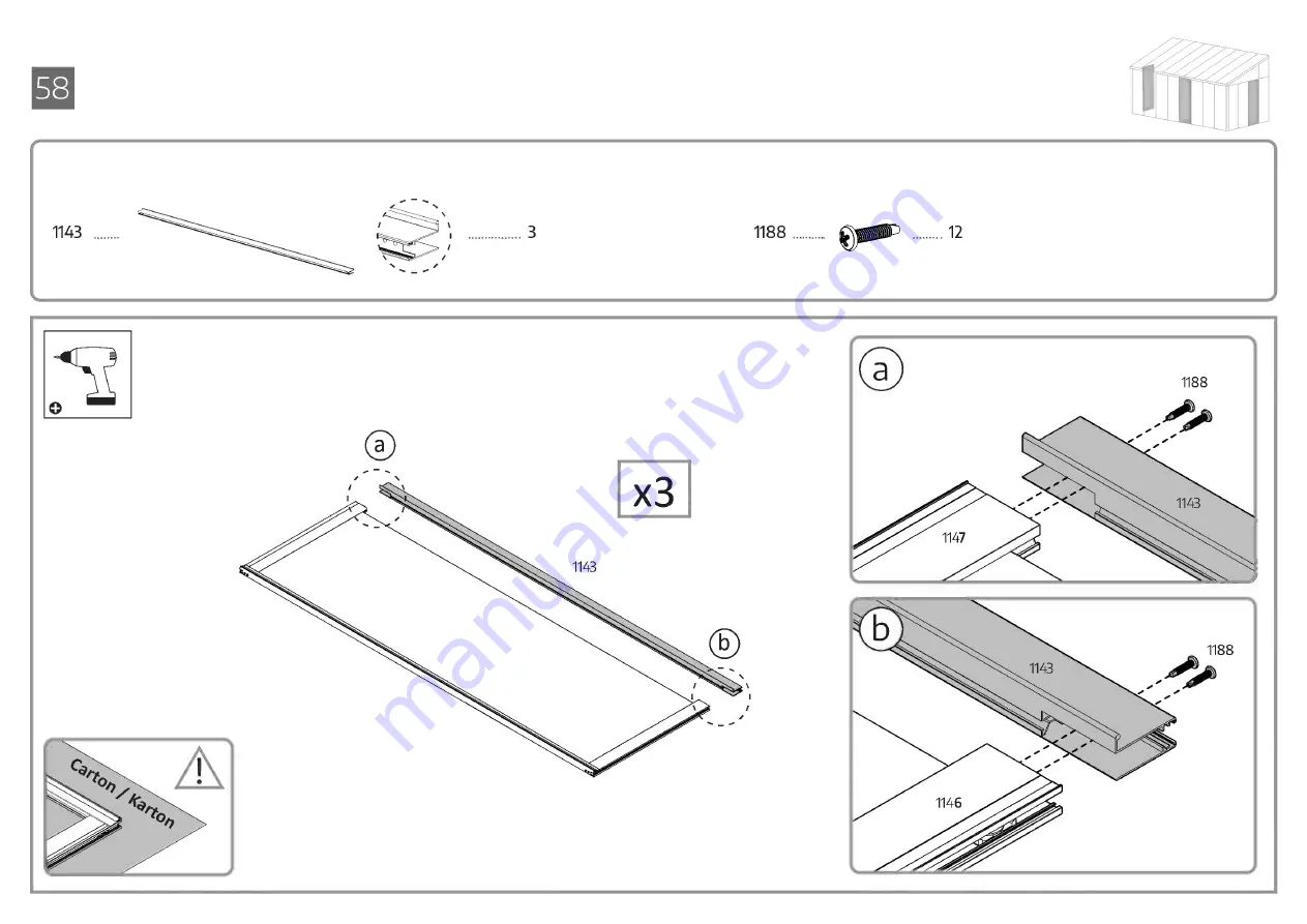 Palram CANOPIA SANREMO 10x18/3x5.46 How To Assemble Download Page 109