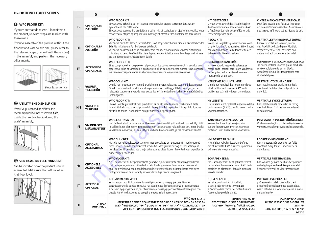 Palram canopia YUKON Series How To Assemble Download Page 9