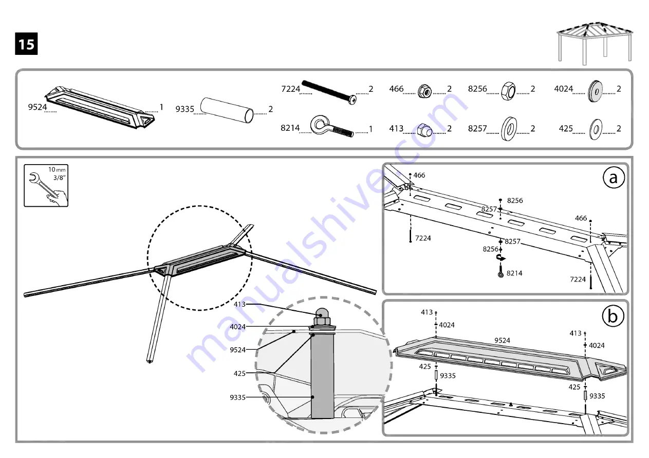 Palram DALLAS 4900 Assembly Instructions Manual Download Page 36