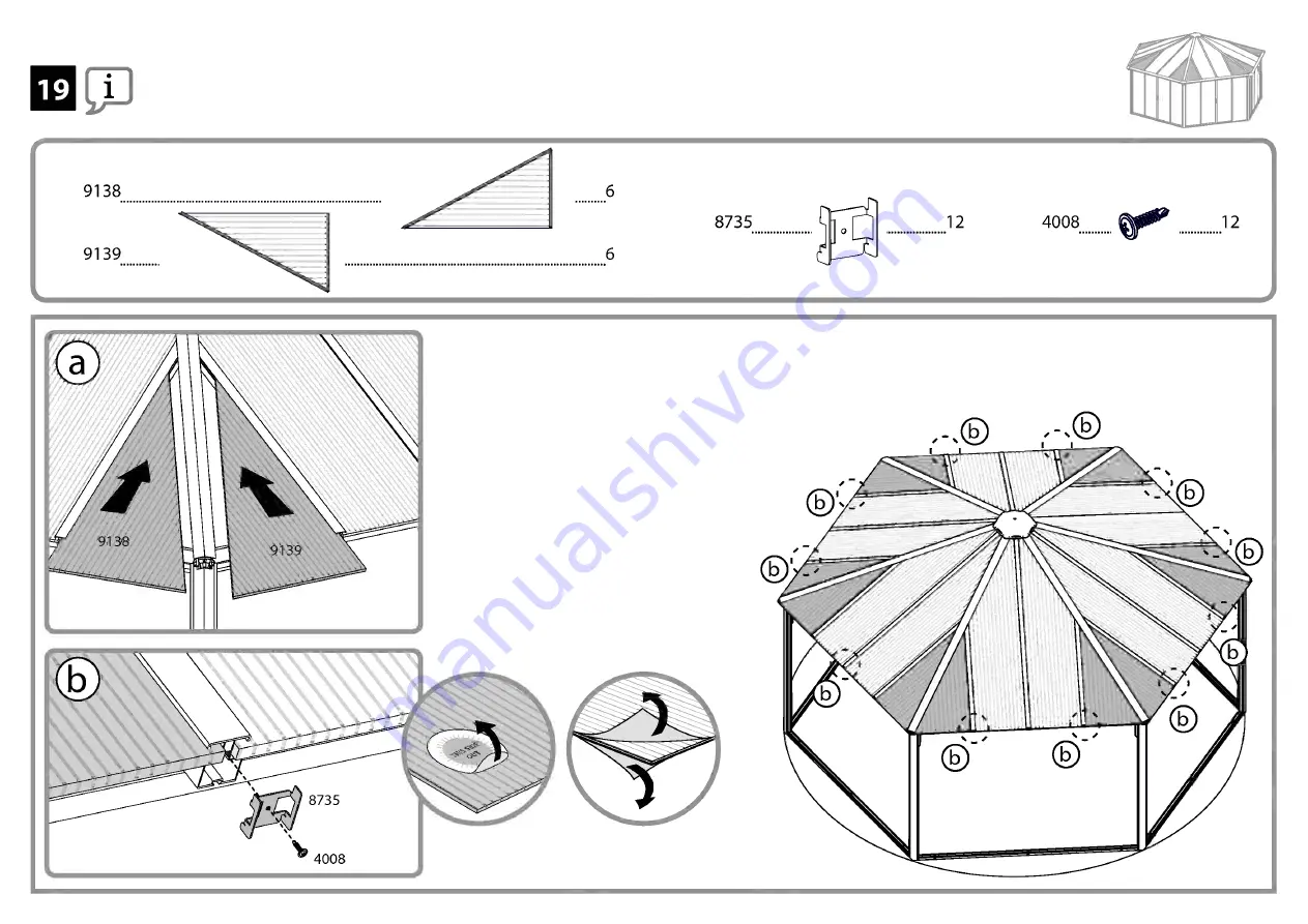 Palram GARDA 17x20 Скачать руководство пользователя страница 38