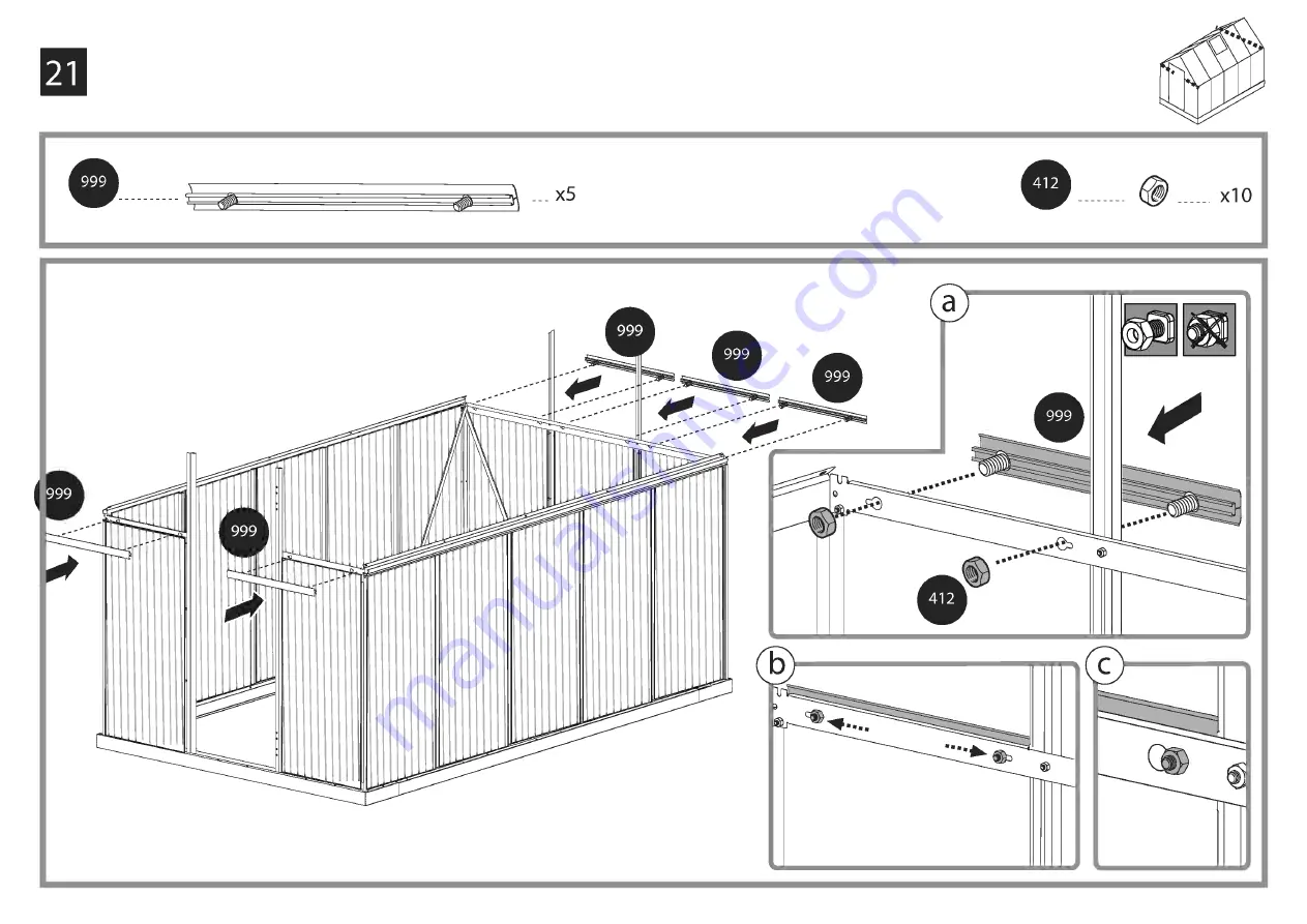 Palram Mythos 6'x10' Скачать руководство пользователя страница 26