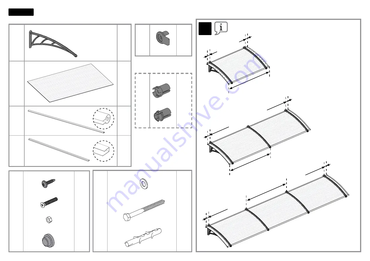 Palram Neo 1350 Assembly Instructions Manual Download Page 5