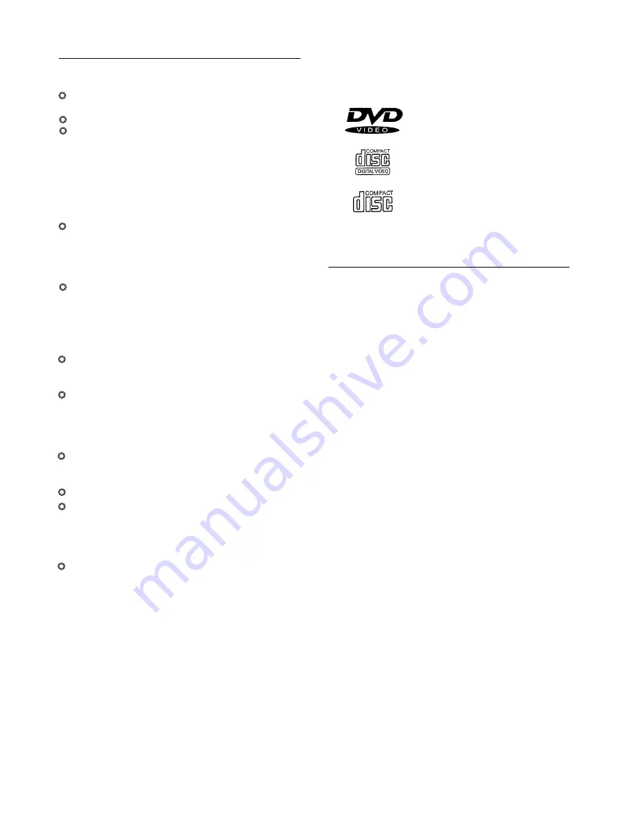 Palsonic DVD2000 Operating Instructions Manual Download Page 3