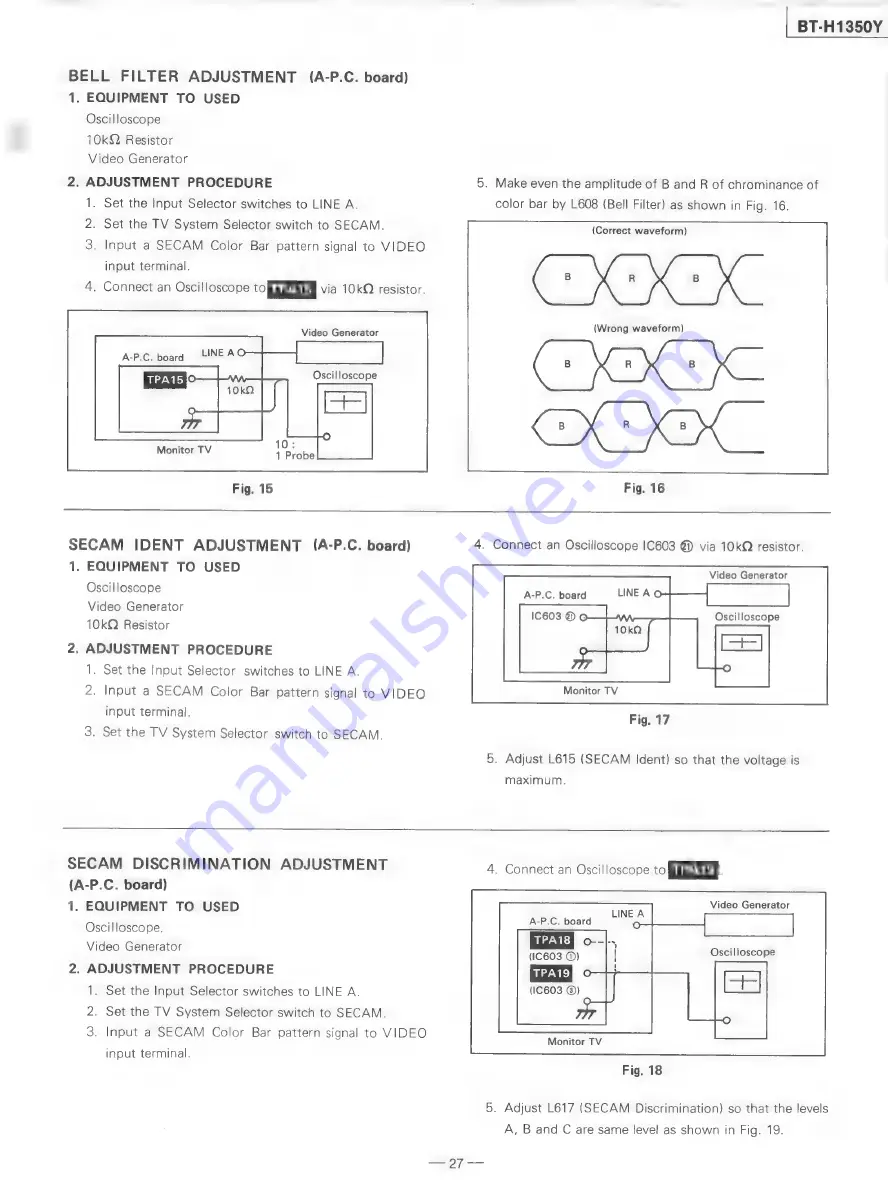 Panasonic BT-H1350Y Скачать руководство пользователя страница 29