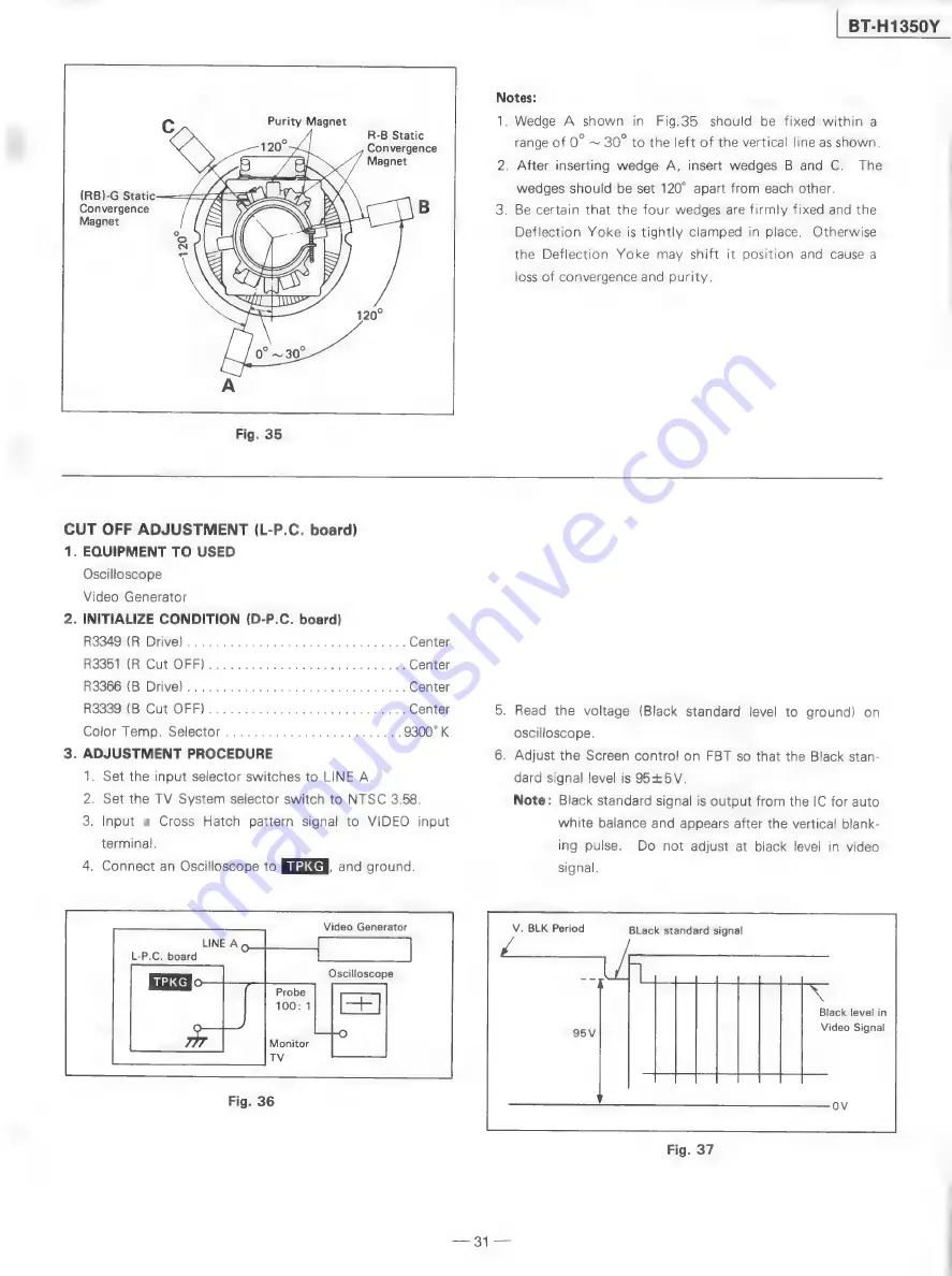 Panasonic BT-H1350Y Service Manual Download Page 33