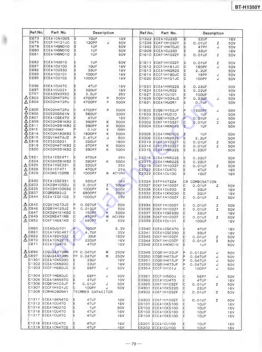 Panasonic BT-H1350Y Service Manual Download Page 59