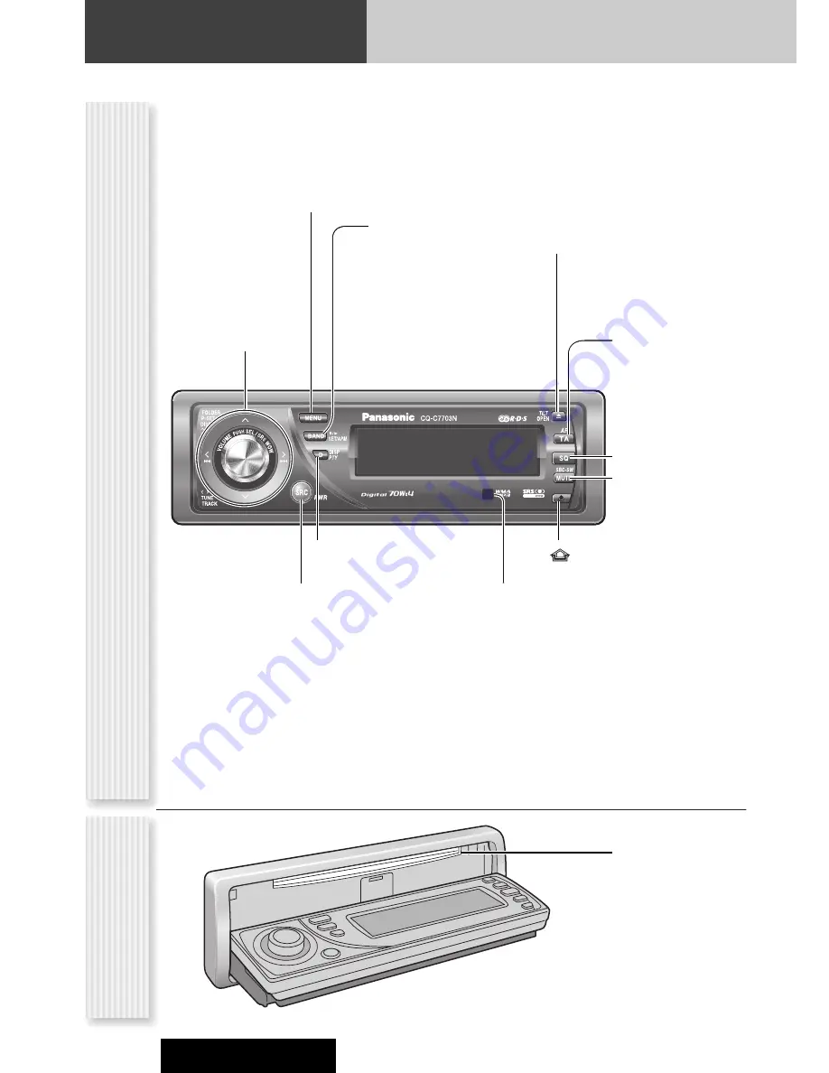 Panasonic CQ-C7703N Скачать руководство пользователя страница 8