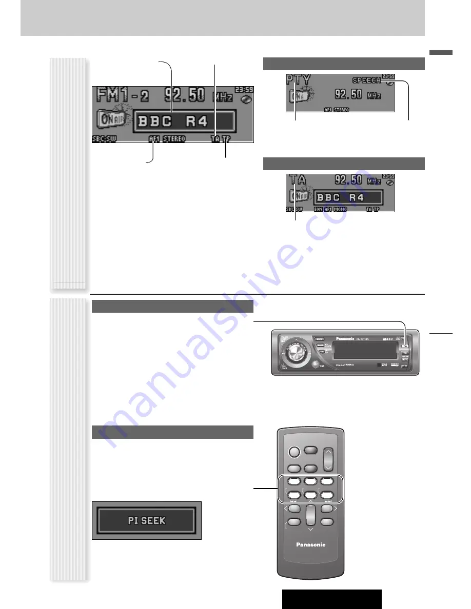 Panasonic CQ-C7703N Operating Instructions Manual Download Page 21