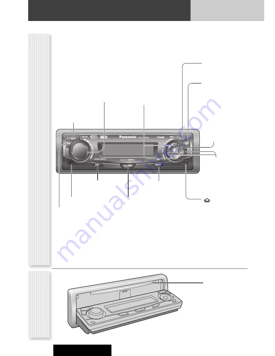 Panasonic CQ-C8303U - WMA/MP3/CD Player/Receiver With 4096 Color OEL... Скачать руководство пользователя страница 48