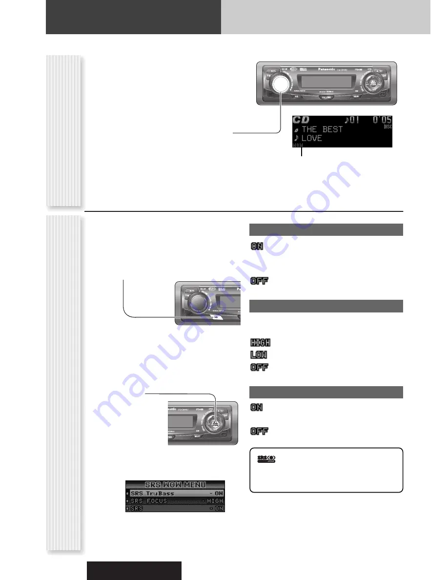 Panasonic CQ-C8303U - WMA/MP3/CD Player/Receiver With 4096 Color OEL... Operating Instructions Manual Download Page 56