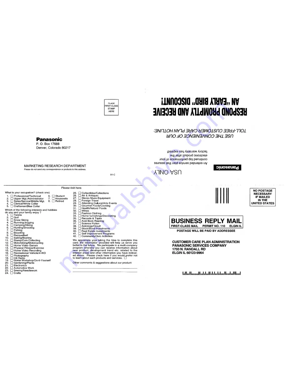 Panasonic CQC7403U - CAR AUDIO - MULTI-LANG Operating Instructions Manual Download Page 119