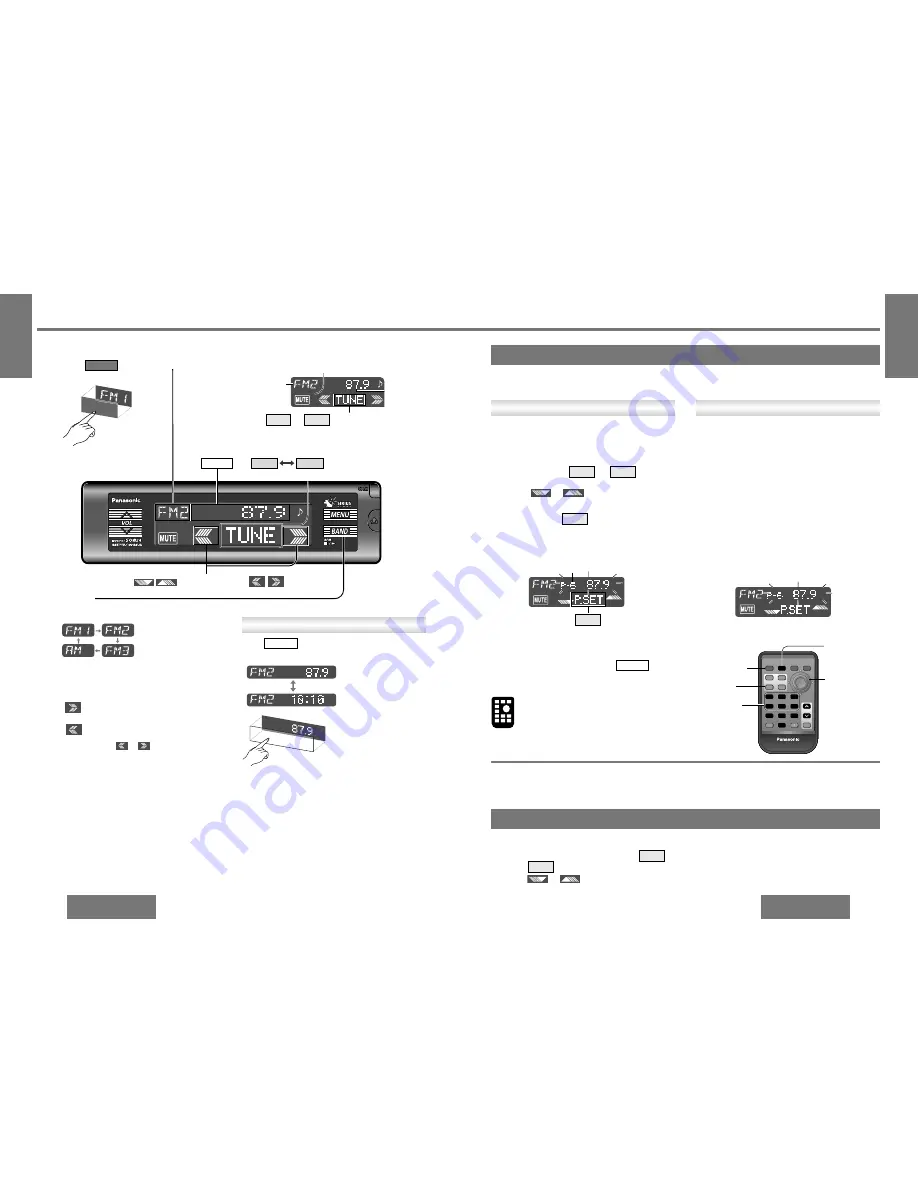 Panasonic CQHX1083U - AUTO RADIO/CD DECK Скачать руководство пользователя страница 10