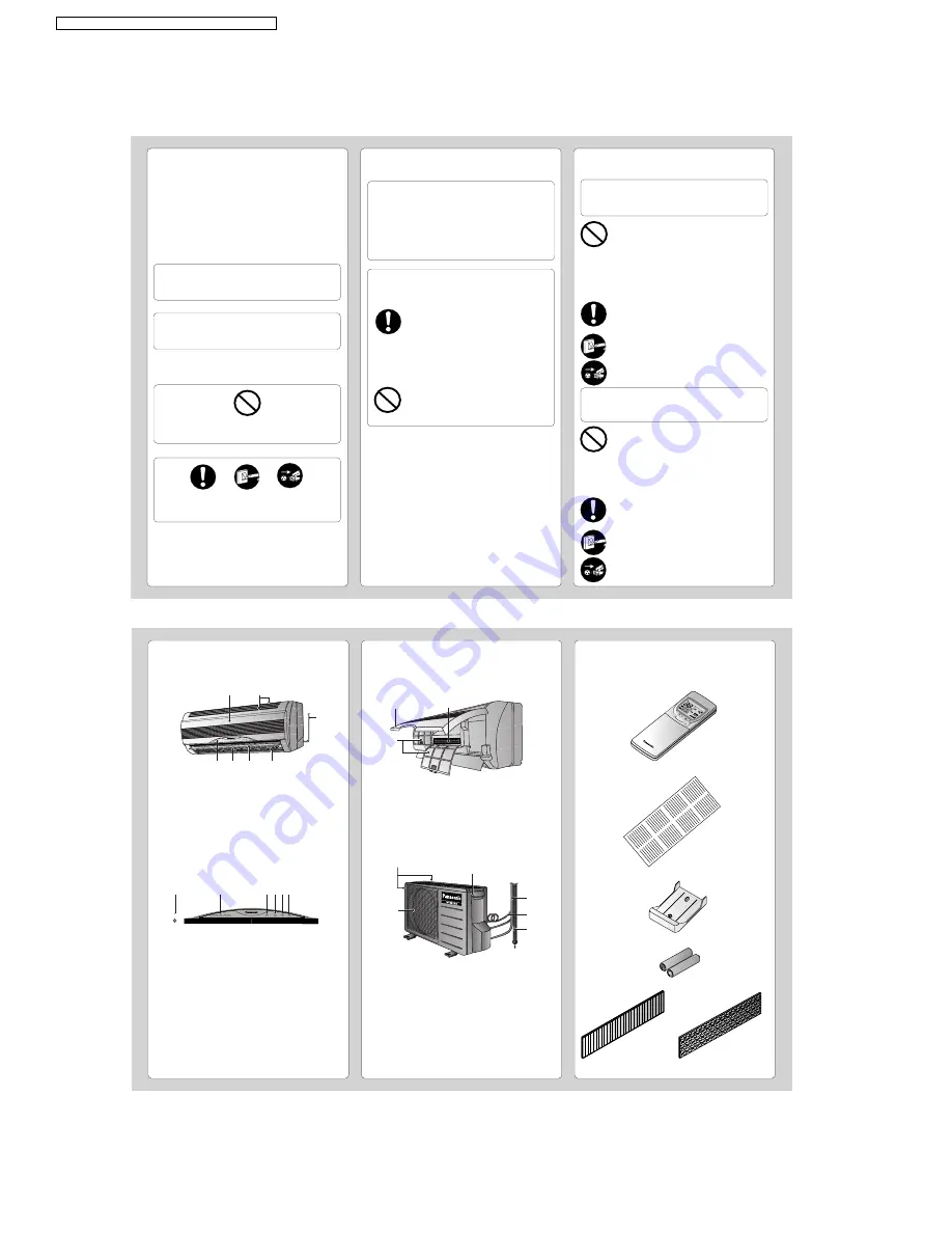 Panasonic CS-E9BKP Service Manual Download Page 36