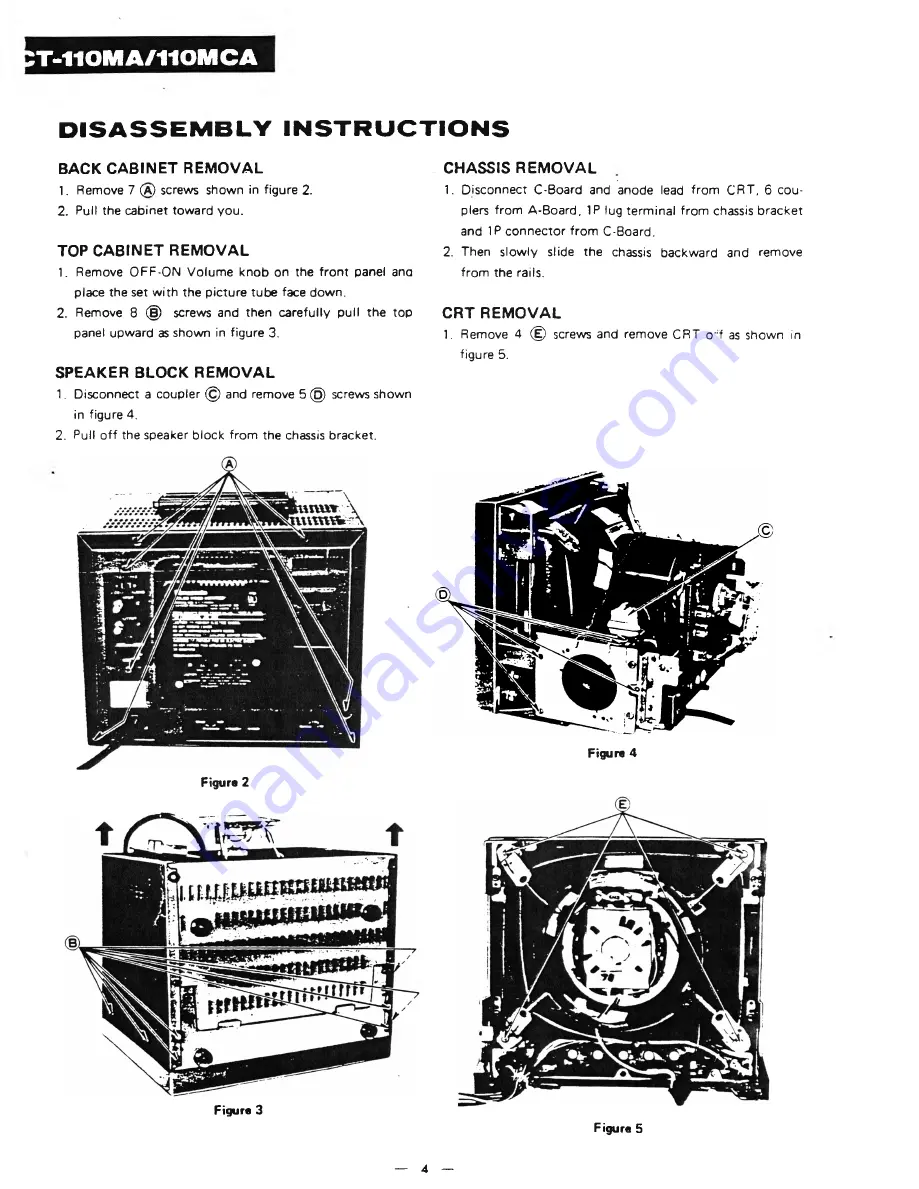 Panasonic CT-110MA Service Manual Download Page 6