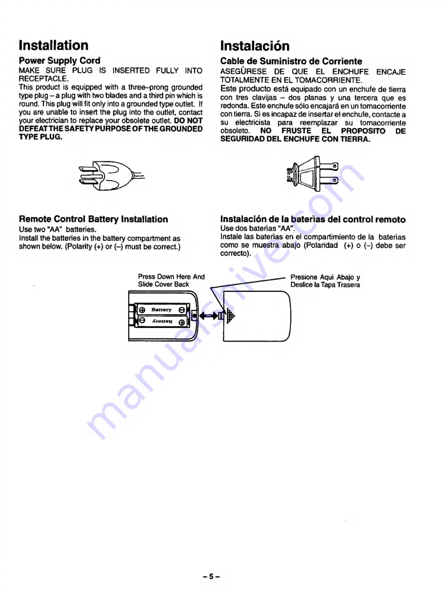 Panasonic CT- 2003H Скачать руководство пользователя страница 4