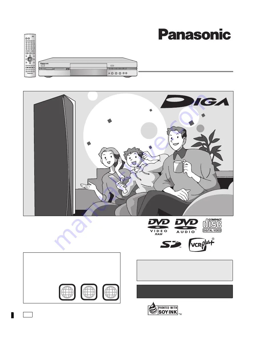 Panasonic DMR-E60S Operating Instructions Manual Download Page 1