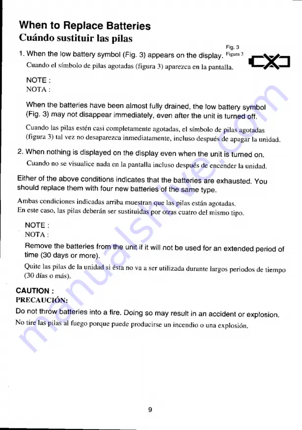 Panasonic EW254 Operating Instructions Manual Download Page 10