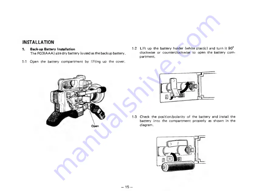 Panasonic F10 MARK II Operating Instructions Manual Download Page 20