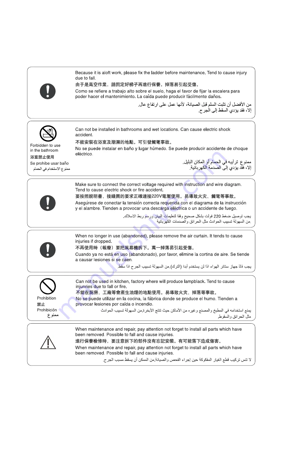 Panasonic FY-08ESN Operating Instructions Manual Download Page 7