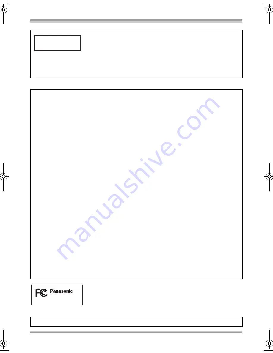 Panasonic HDCSX5P - HD VIDEO CAMERA Operating Instructions Manual Download Page 3