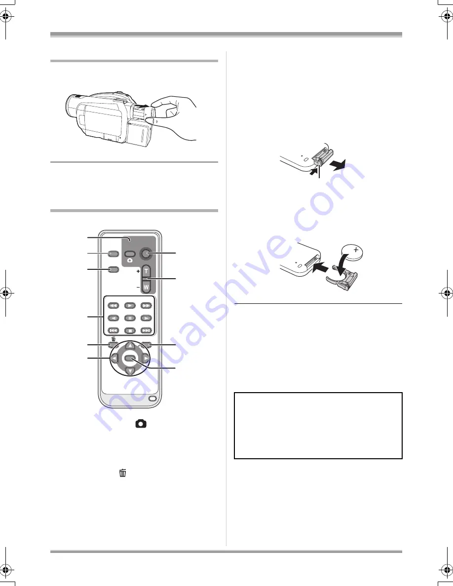 Panasonic HDCSX5P - HD VIDEO CAMERA Operating Instructions Manual Download Page 22